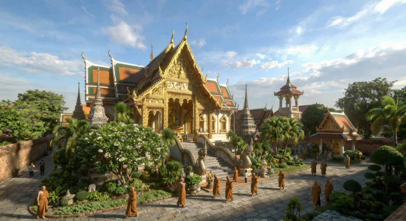 Wat Thepsirin Tharawat Ratchaworawihan Buddhist temple in Bangkok, Thailand