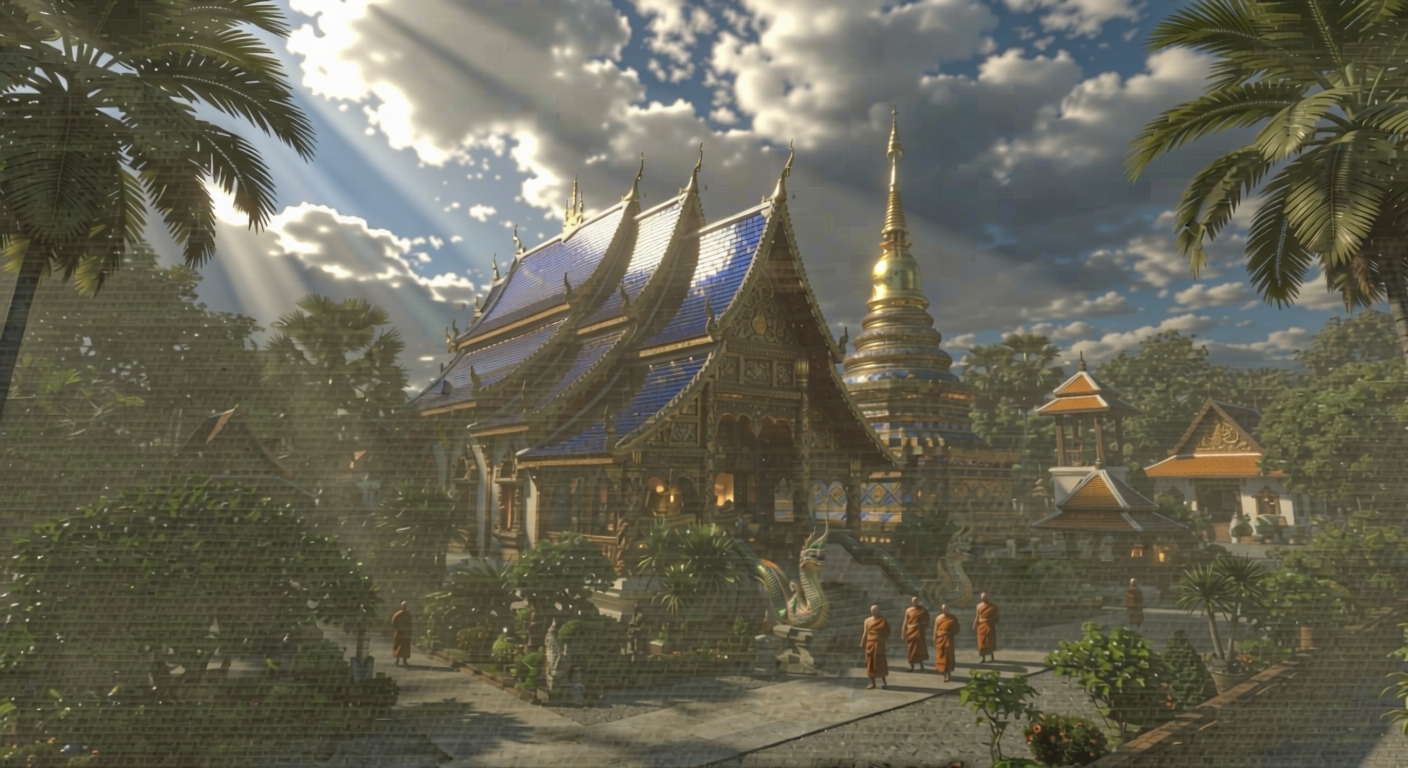 Wat Pa Suttawat Buddhist temple in Sakon Nakhon, Thailand, associated with Luang Pu Mun Bhuridatta
