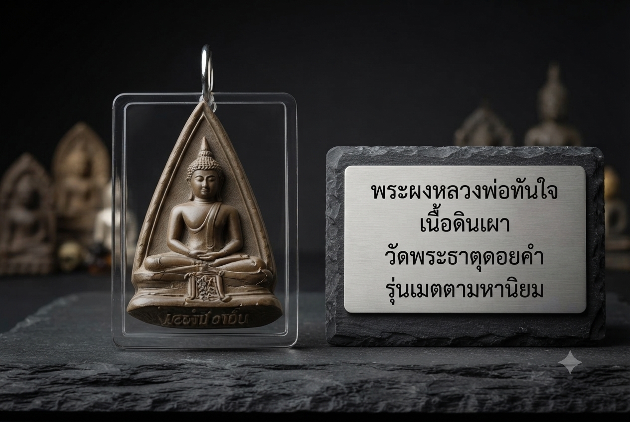 Phra Khun Paen Thai Buddhist amulet representing the traditional Khun Phaen figure and associated with metta maha niyom and Thai amulet culture.